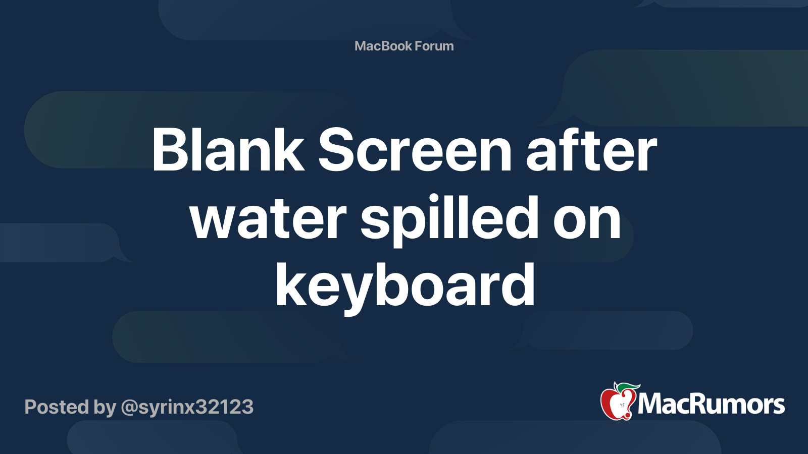 Water Keyboard Wallpaper