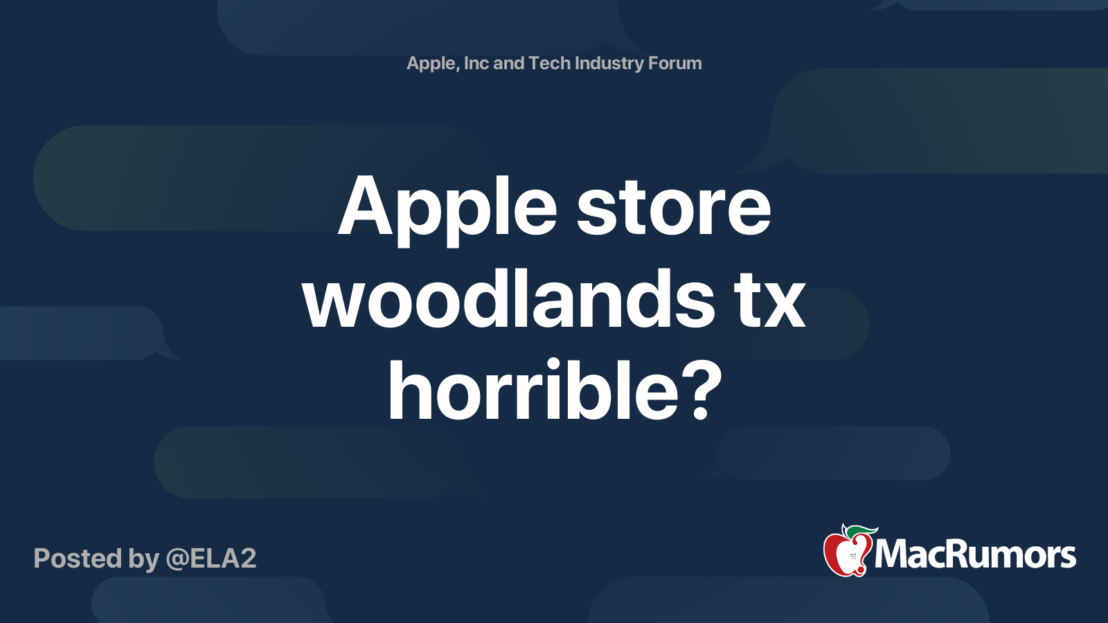 Apple store woodlands tx horrible? MacRumors Forums