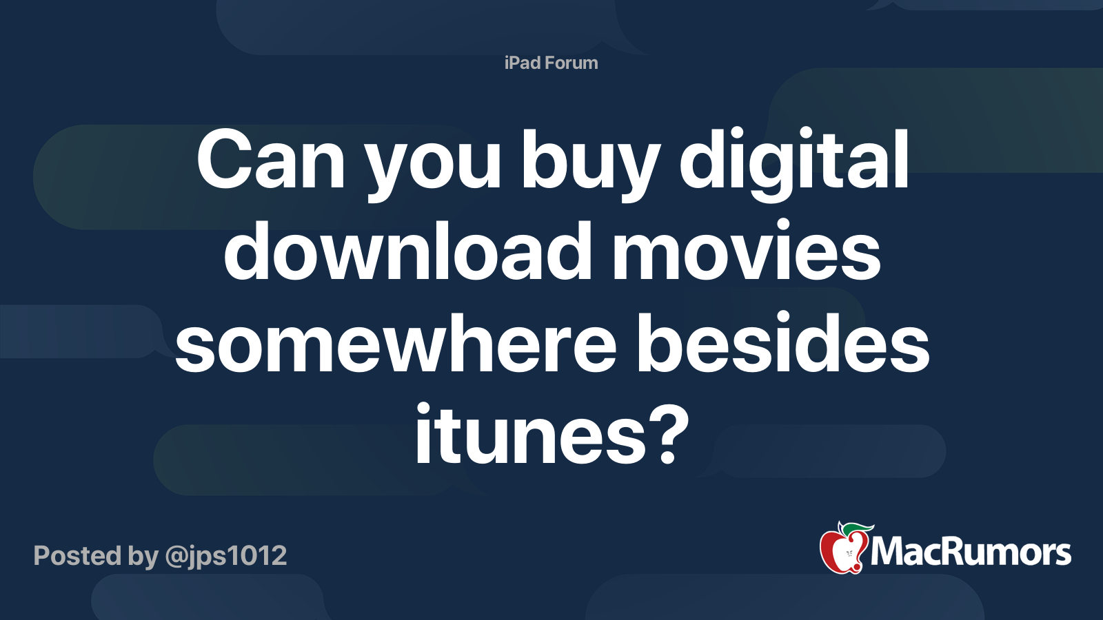 Can you buy digital download movies somewhere besides itunes