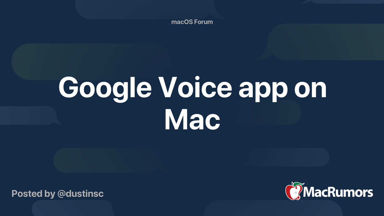 Google voice app for mac os