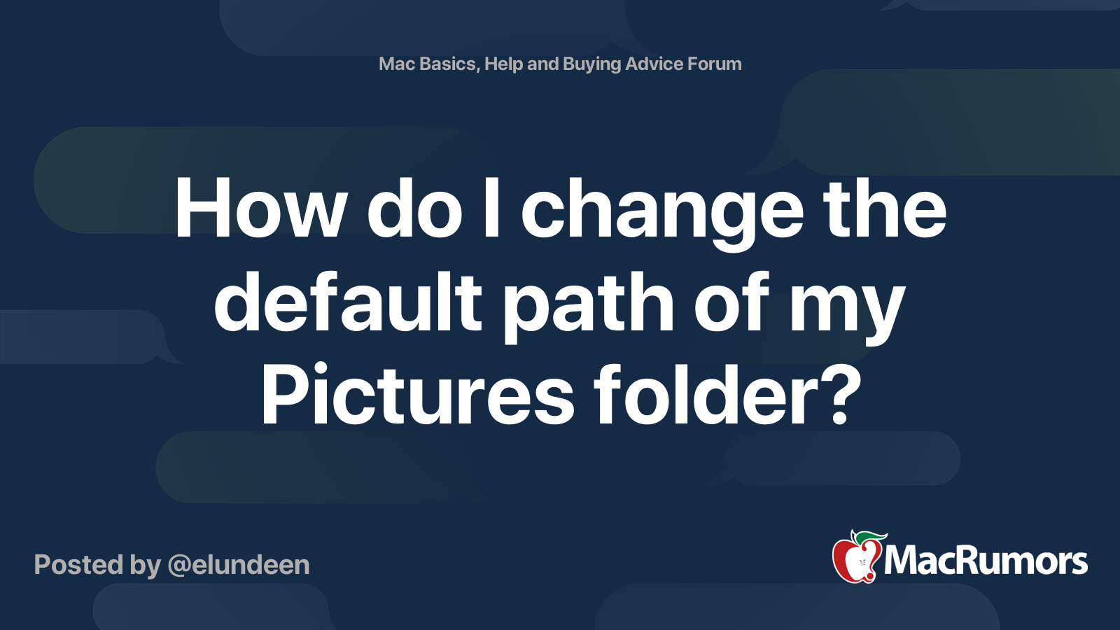 how-do-i-change-the-default-path-of-my-pictures-folder-macrumors-forums