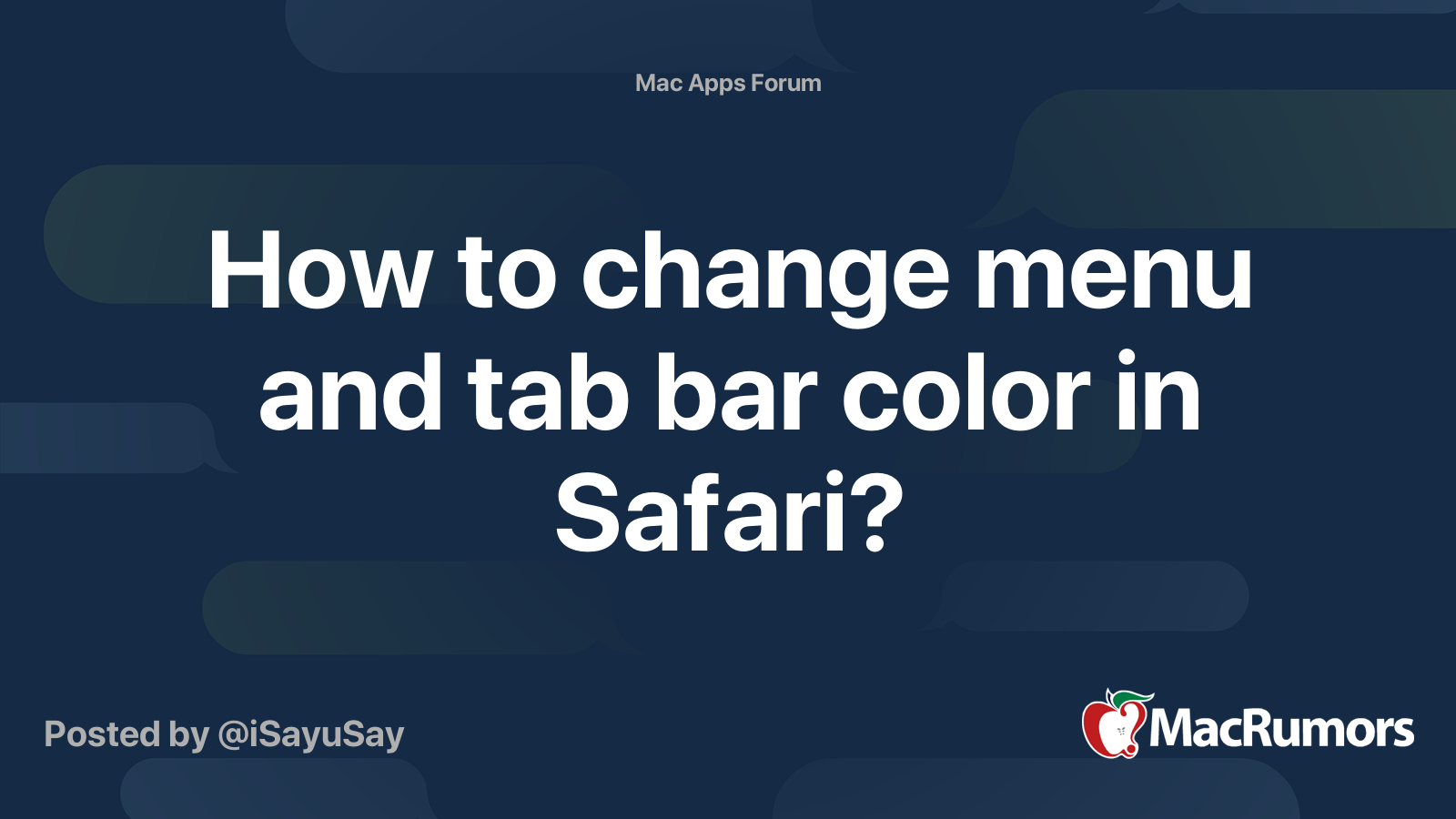 change tab colors safari