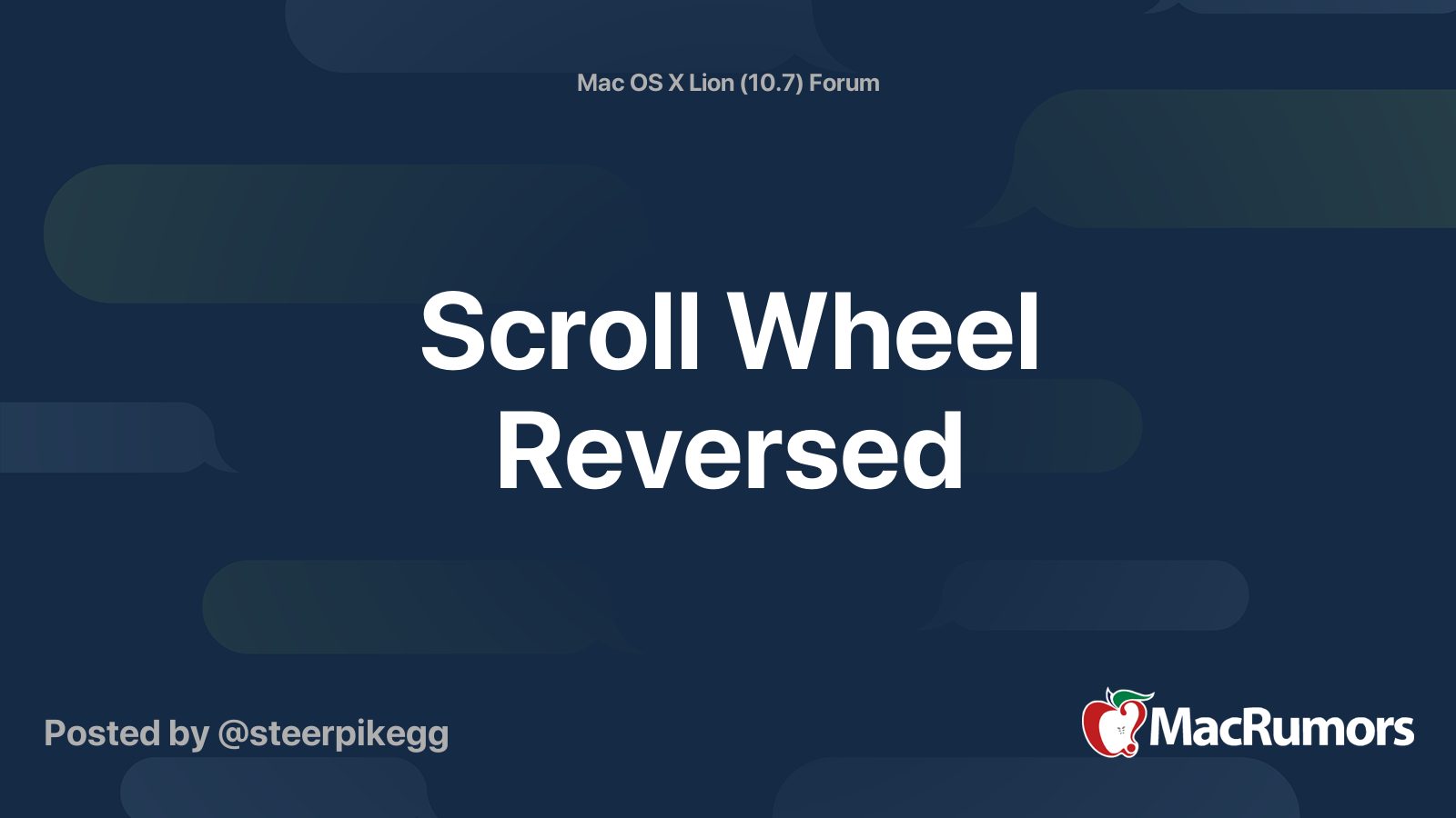 mac scroll wheel reversed