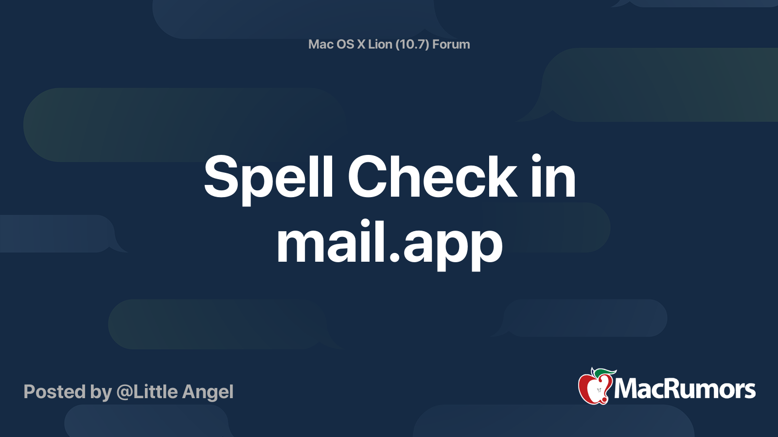 spellchdck in mailbird