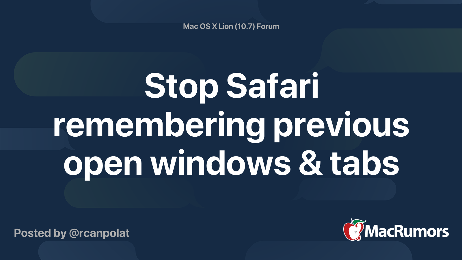 stop safari remembering passwords