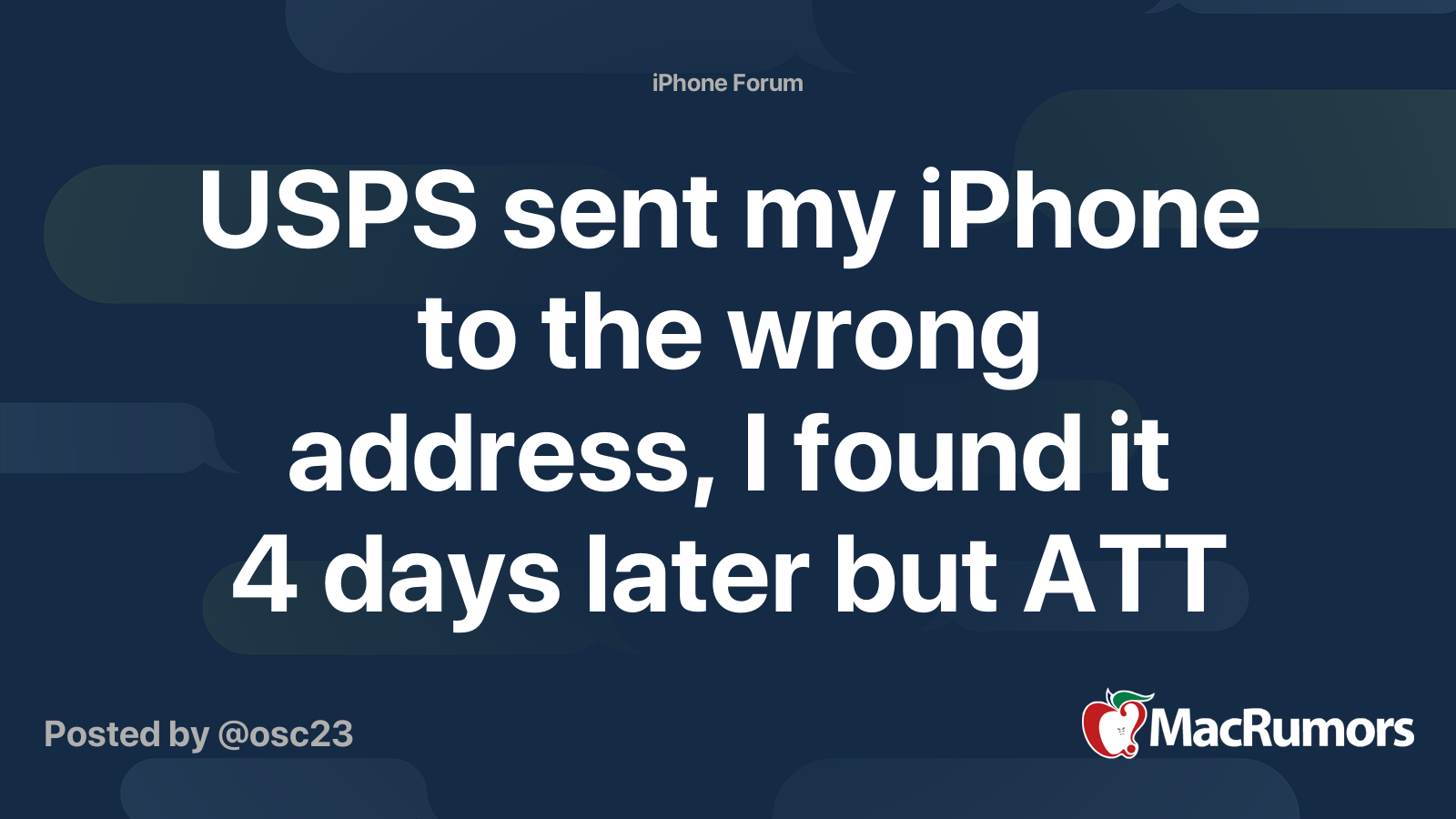 USPS sent my iPhone to the wrong address, I found it 4 days later but