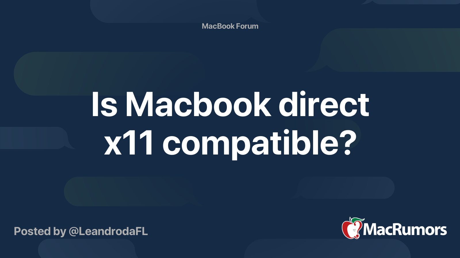 Is Macbook Direct X11 Compatible Macrumors Forums