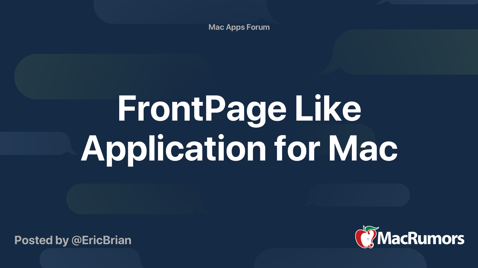 Download Frontpage Mac