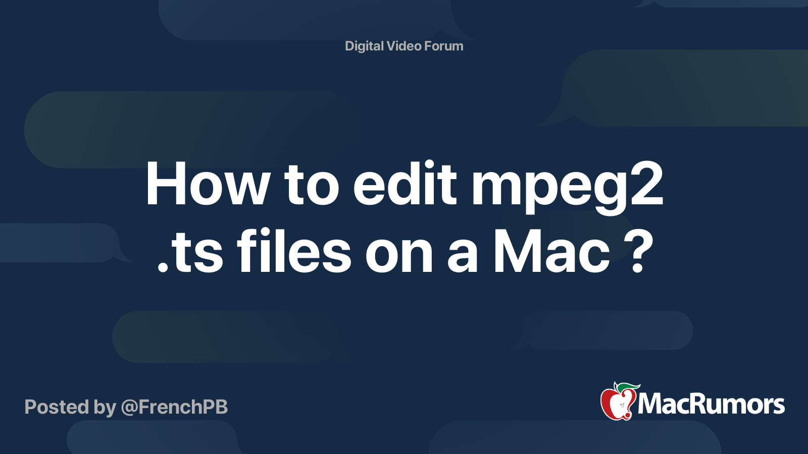 Utility Mpeg2 Component Mac