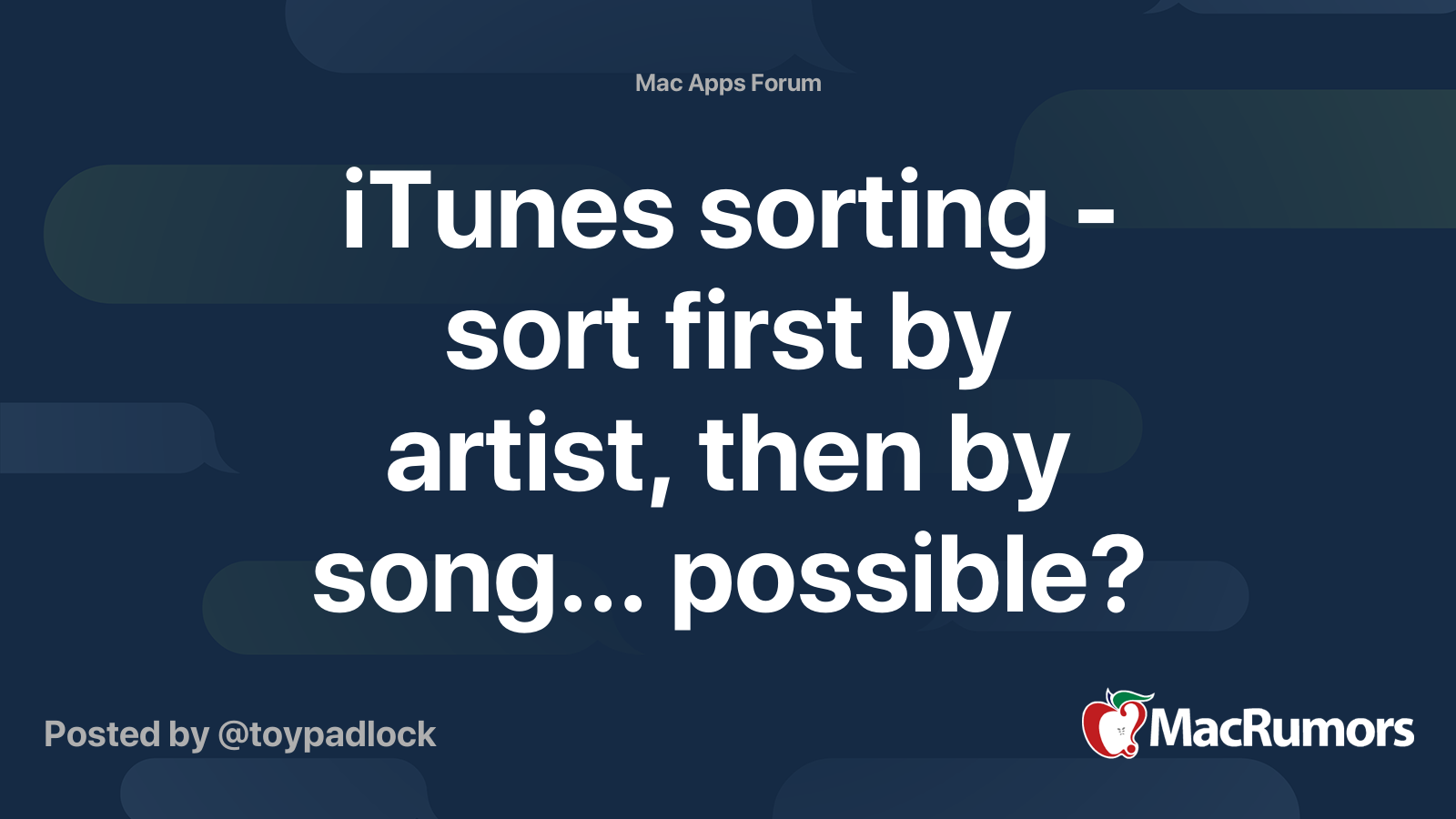 iTunes sorting - sort first by artist, then by song... possible ...