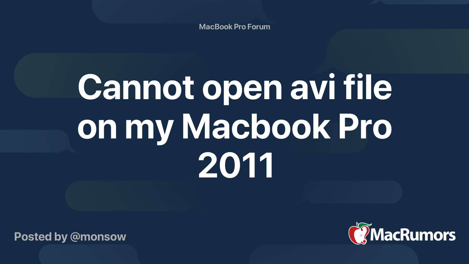 how to open avi file on macbook pro