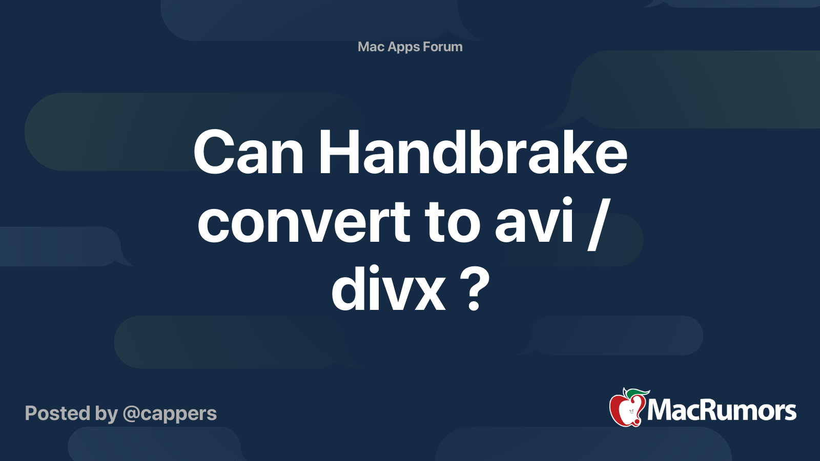 CAN HANDBRAKE CONVERT TO AVI DIVX intelligence overview