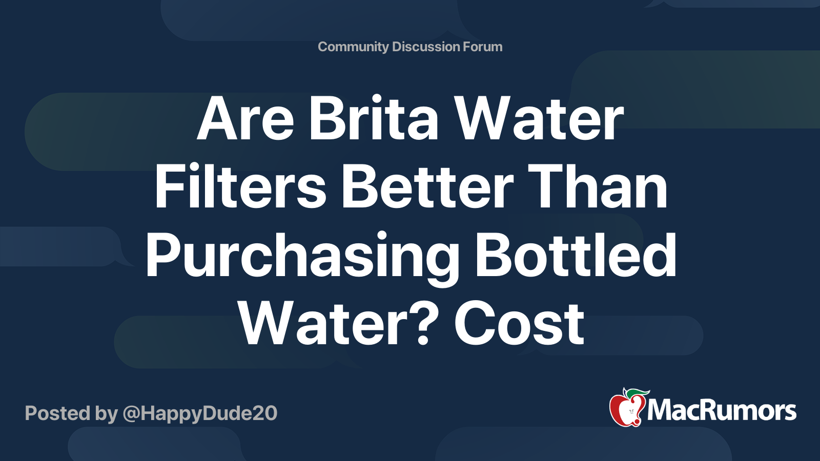 Are Brita Water Filters Better Than Purchasing Bottled Water? Cost