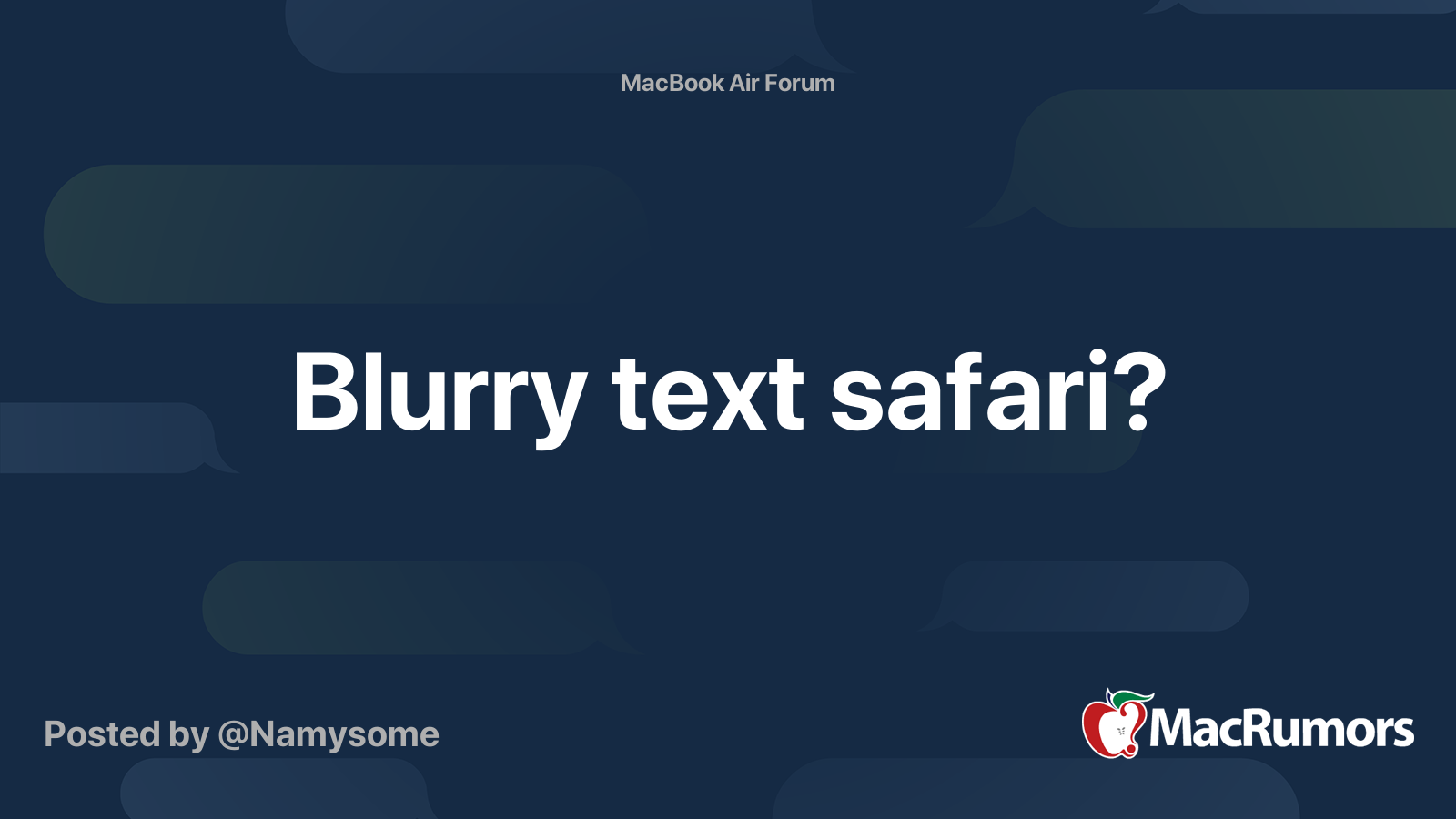 safari blurry text