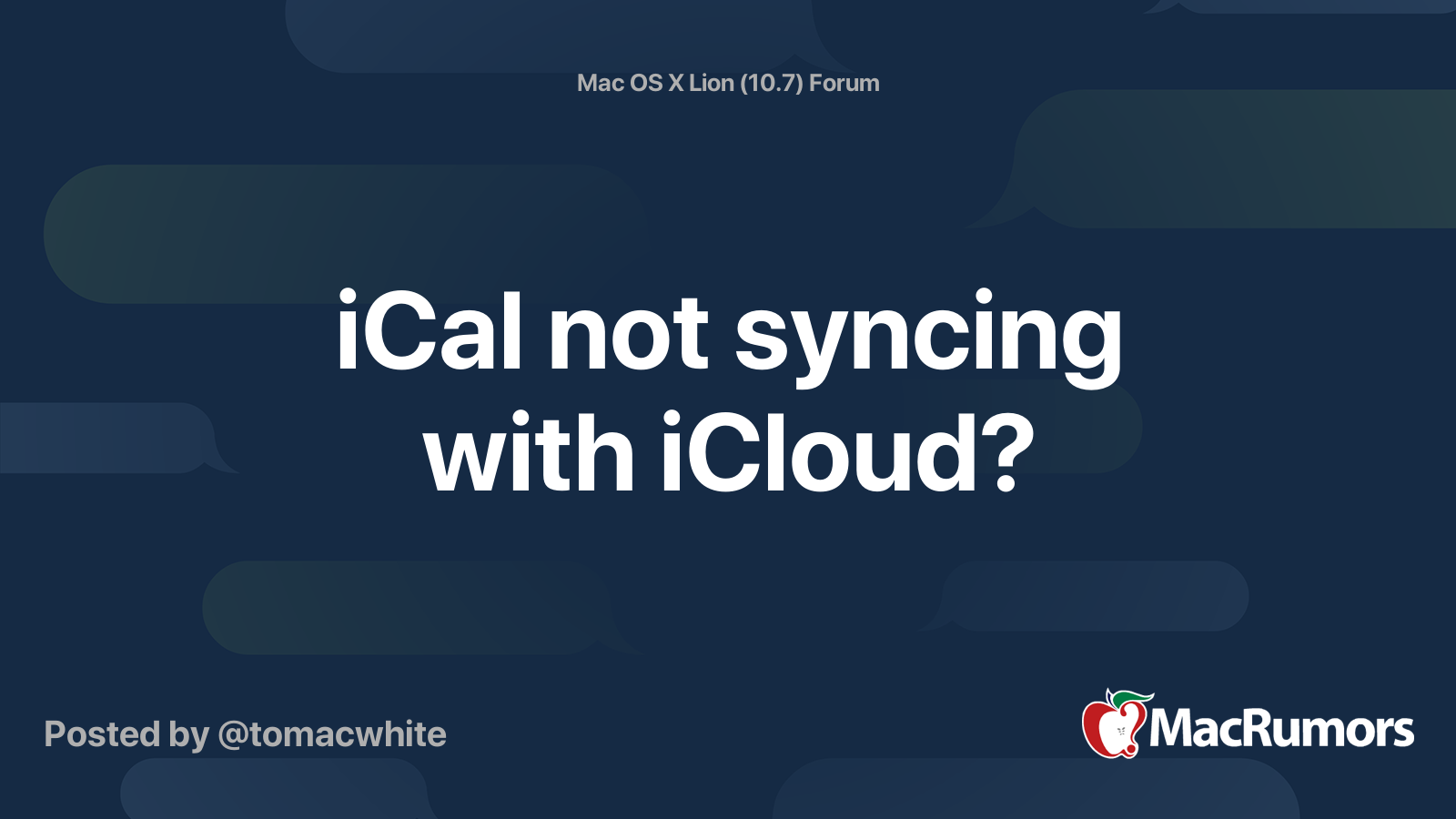 ical-not-syncing-with-icloud-macrumors-forums