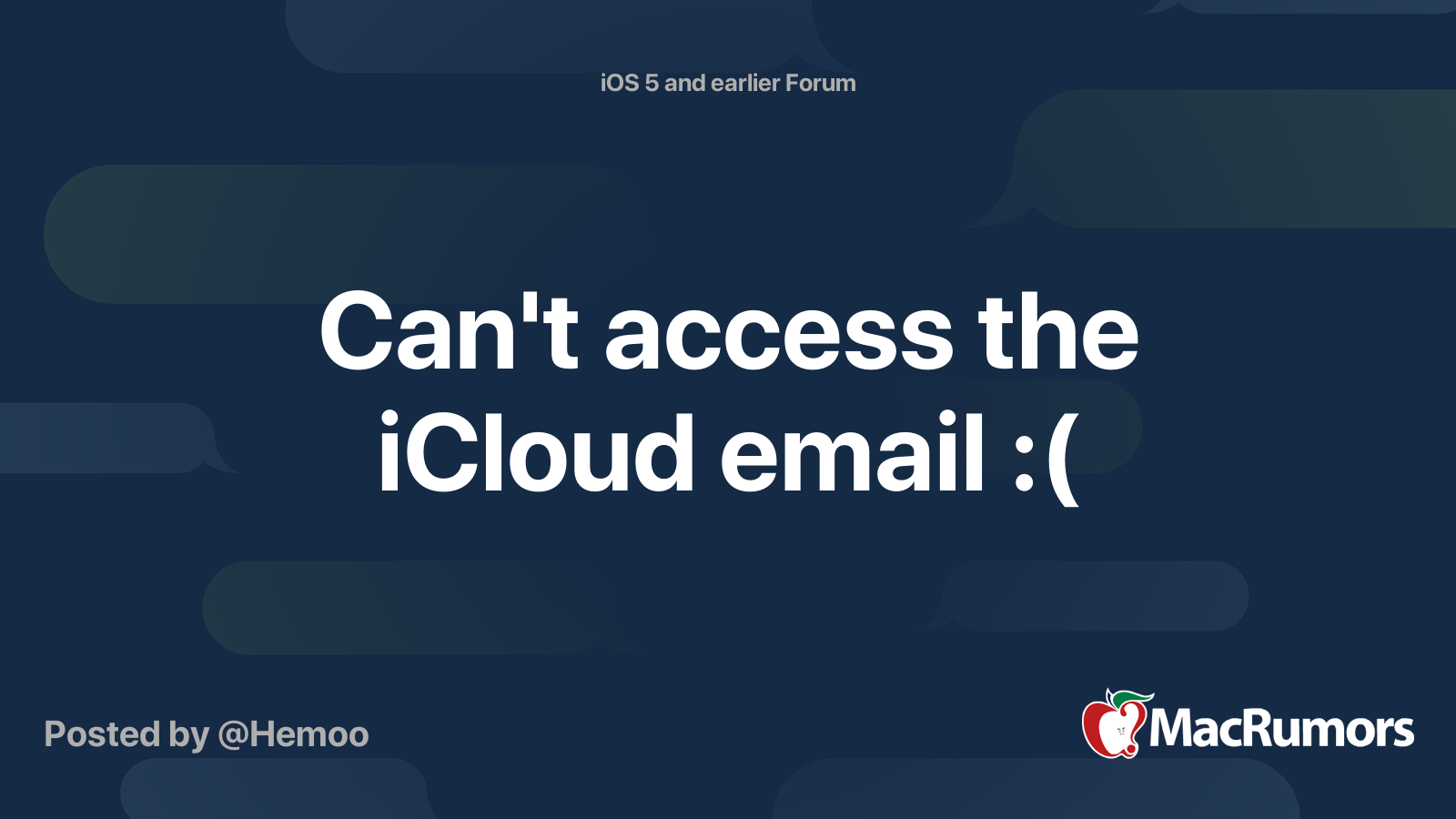 can t access icloud email on iphone