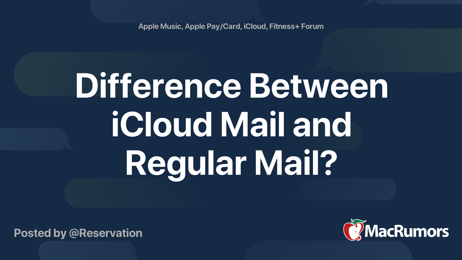 difference-between-icloud-mail-and-regular-mail-macrumors-forums