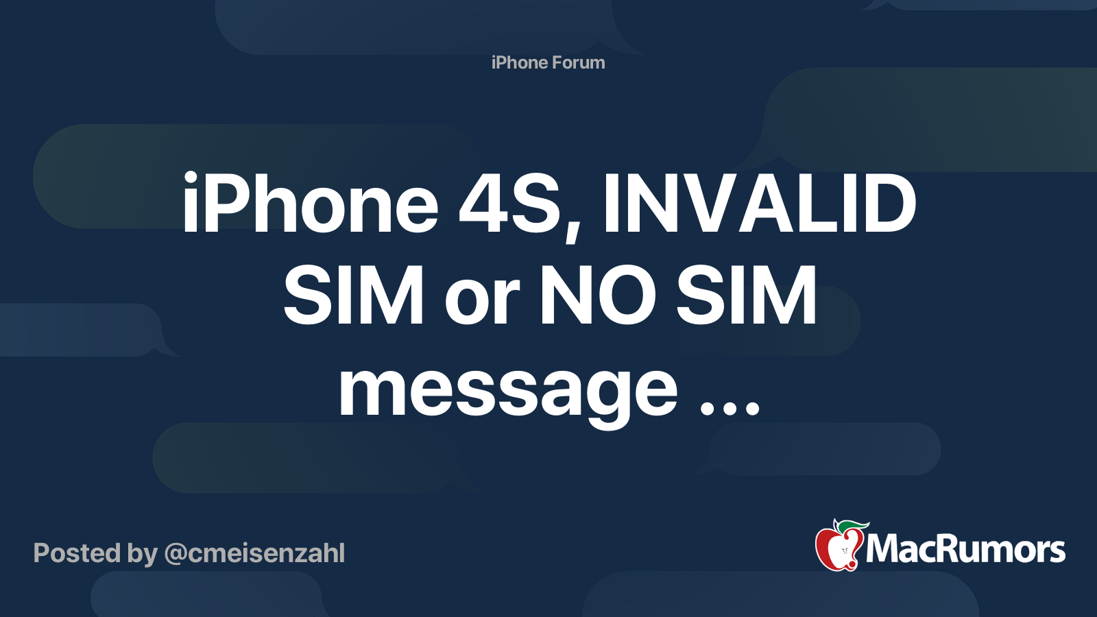 invalid sim message iphone 13