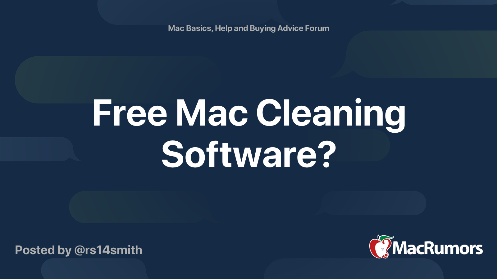 Free mac cleaning software
