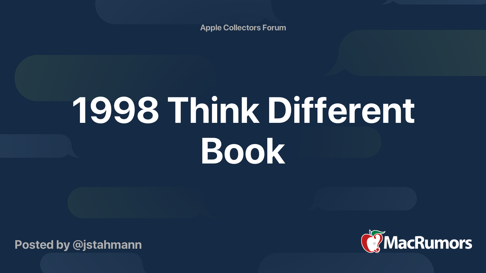 1998 Think Different Book | MacRumors Forums