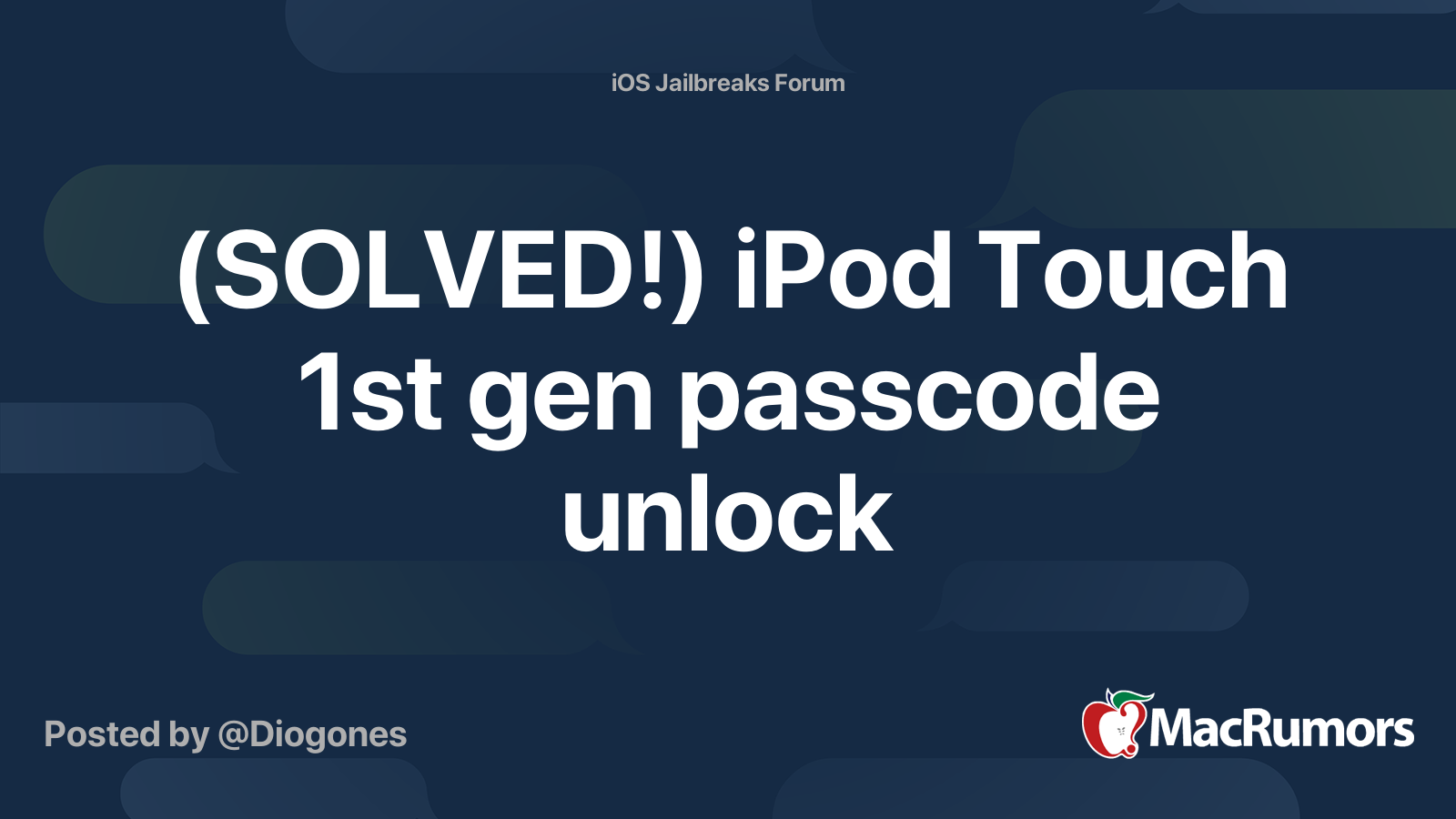 unlock ipod