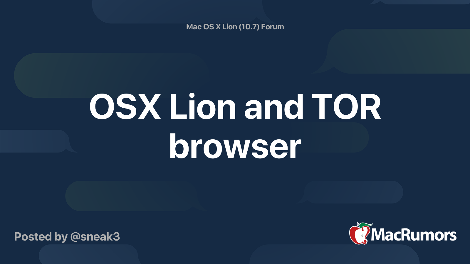 Tor browser os x lion мега тор браузер в беларуси mega
