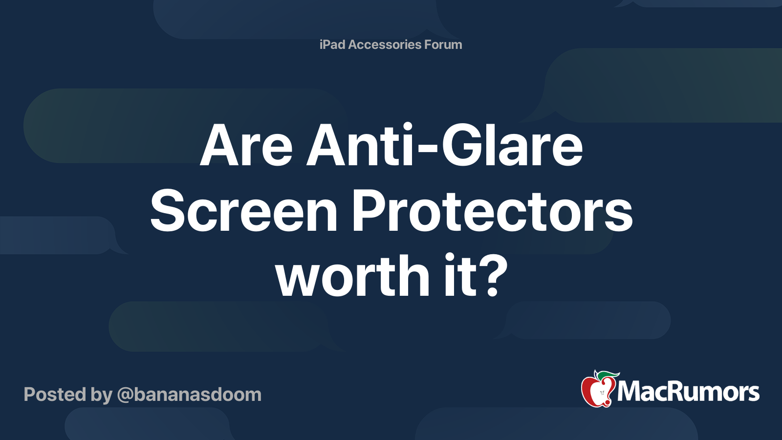 Are AntiGlare Screen Protectors worth it? MacRumors Forums