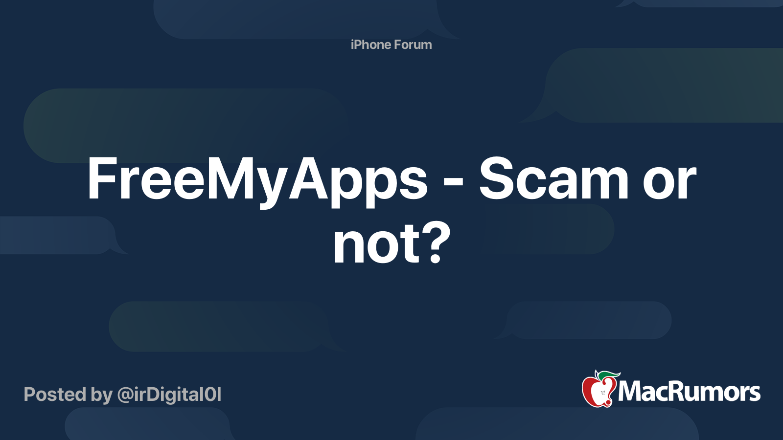 Freemyapps Scam Or Not Macrumors Forums