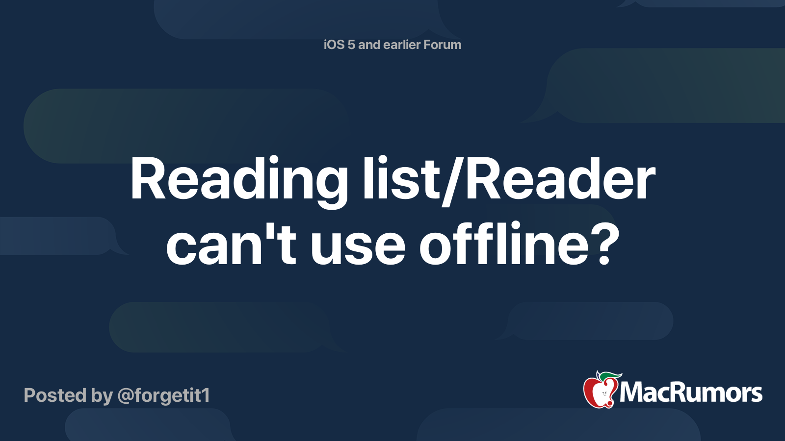 reading-list-reader-can-t-use-offline-macrumors-forums