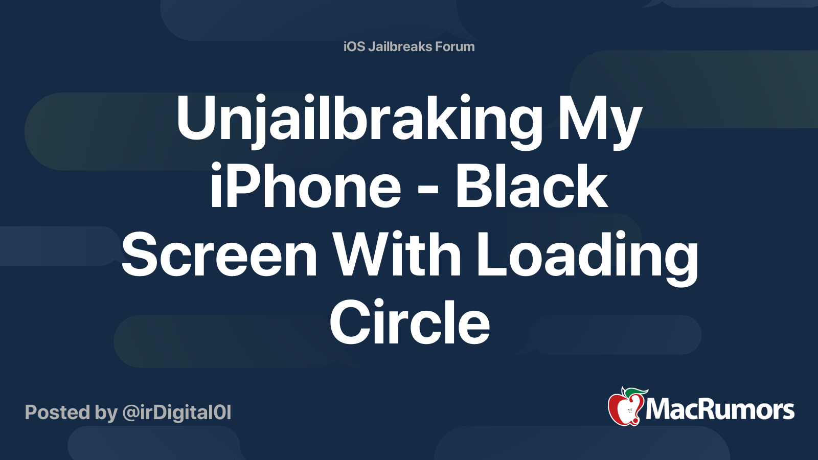 what to do if my iphone screen is black with loading circle