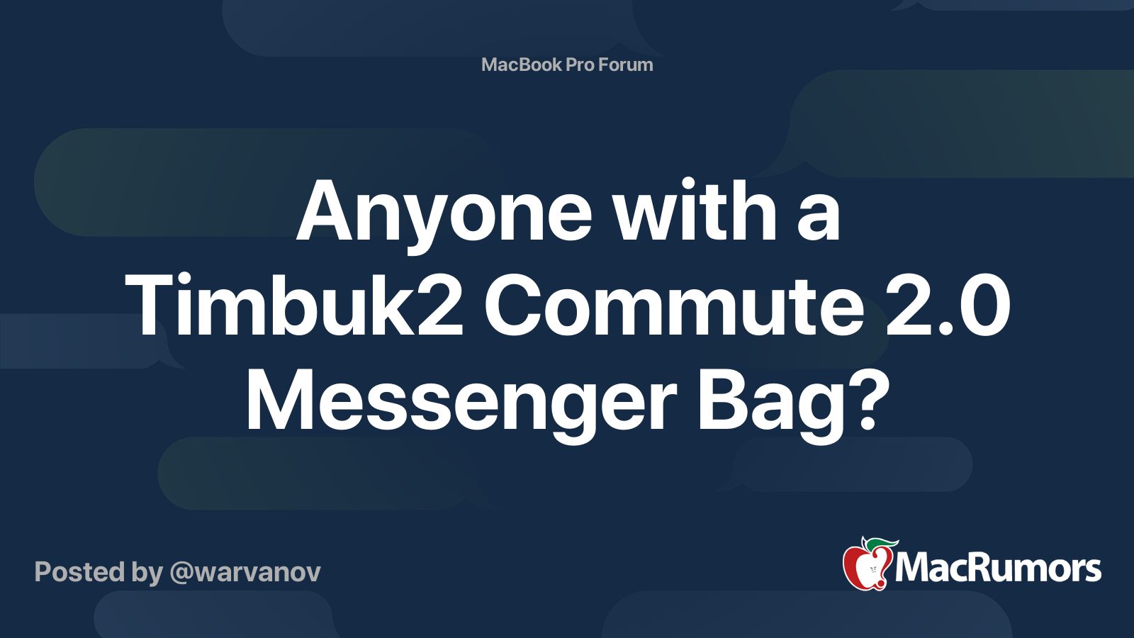 Timbuk2 Commute 2.0 Messenger Bag - Medium
