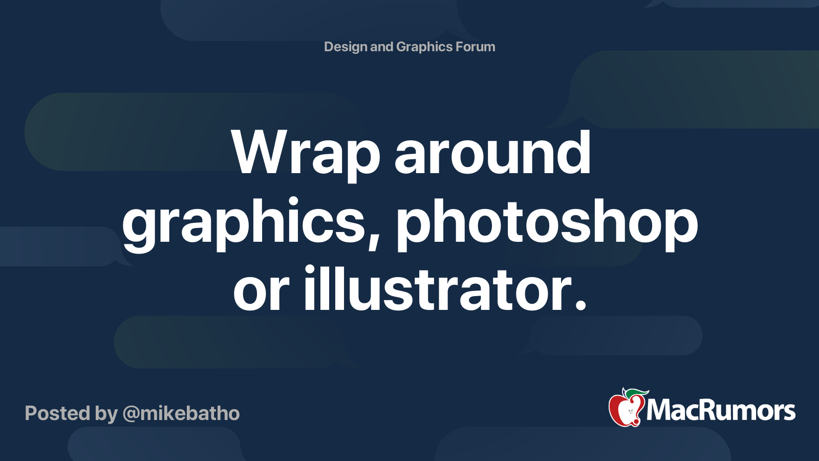 wrap around graphics photoshop or