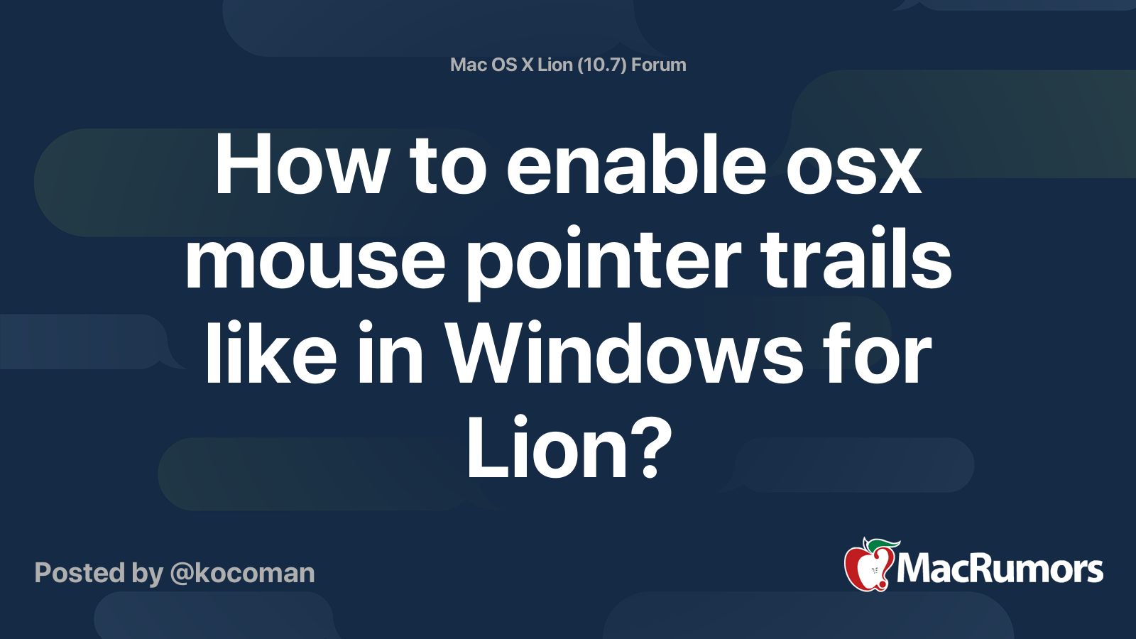 How to add trails to the mouse pointer in Windows 10