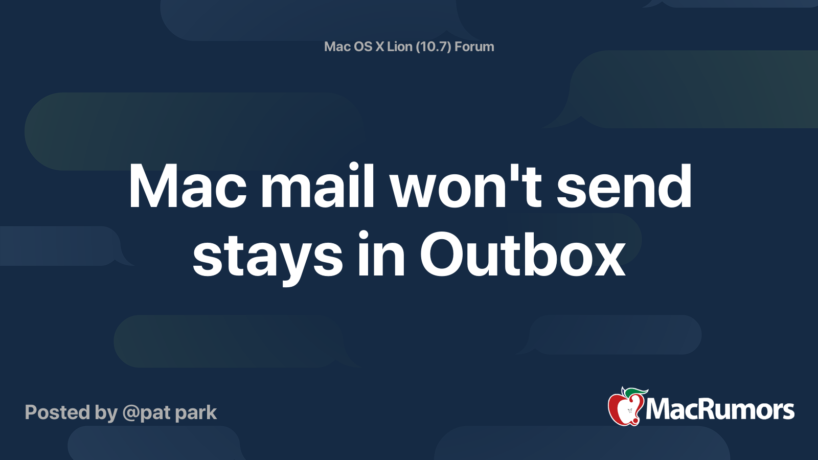 how to send mail from outbox on mac