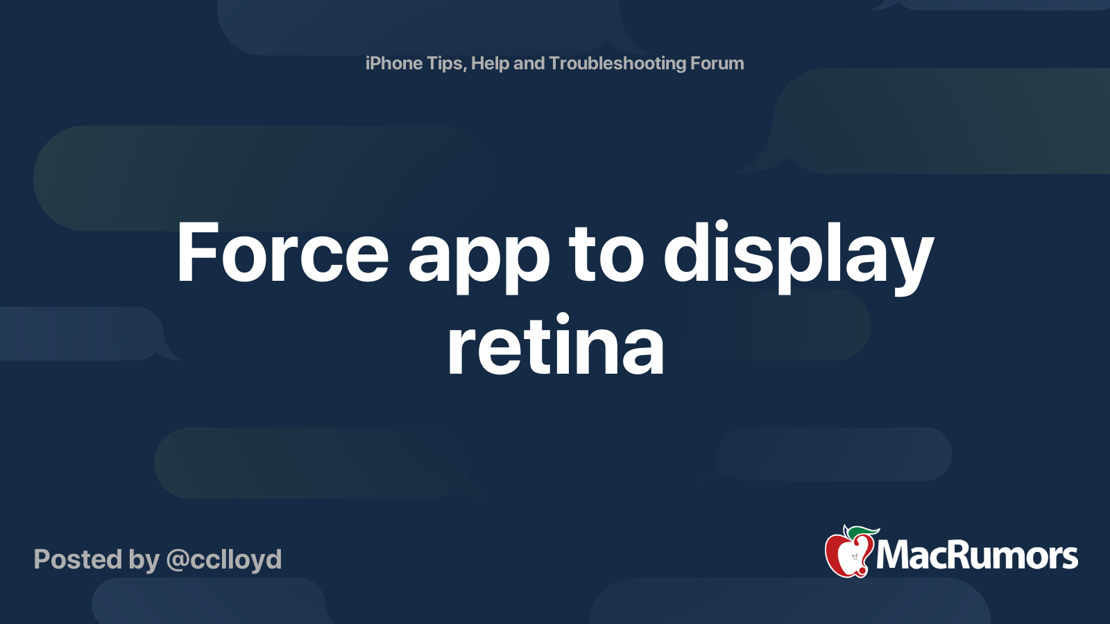 Force app to display retina | MacRumors Forums