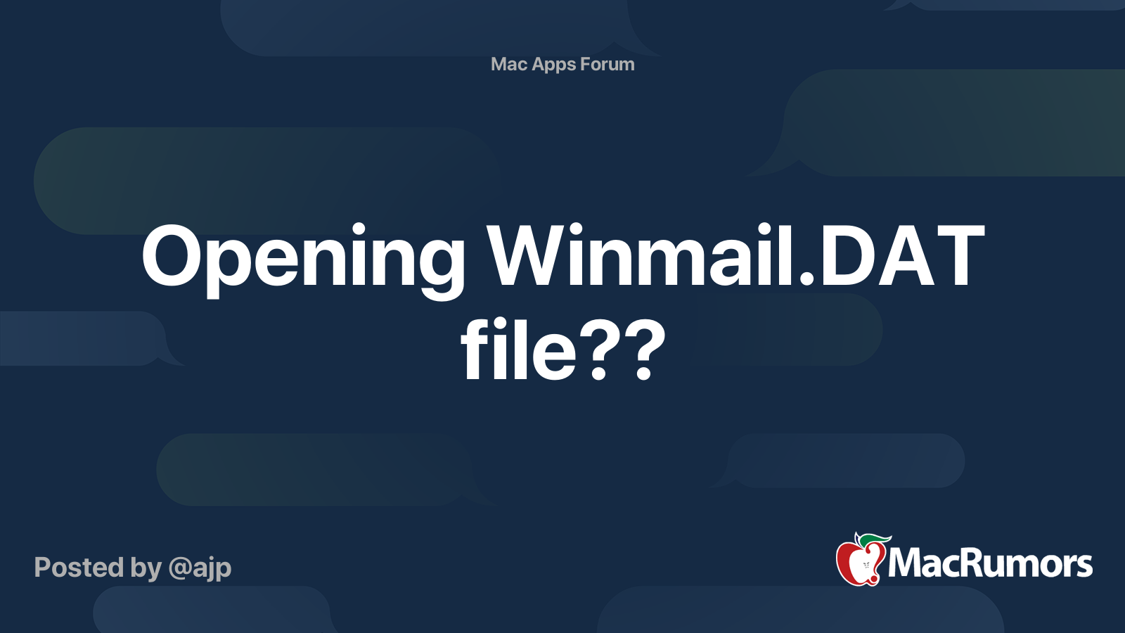 Opening winmail dat file macrumors forums