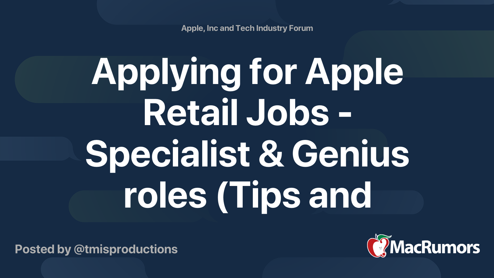 Applying for Apple Retail Jobs Specialist & Genius roles (Tips and