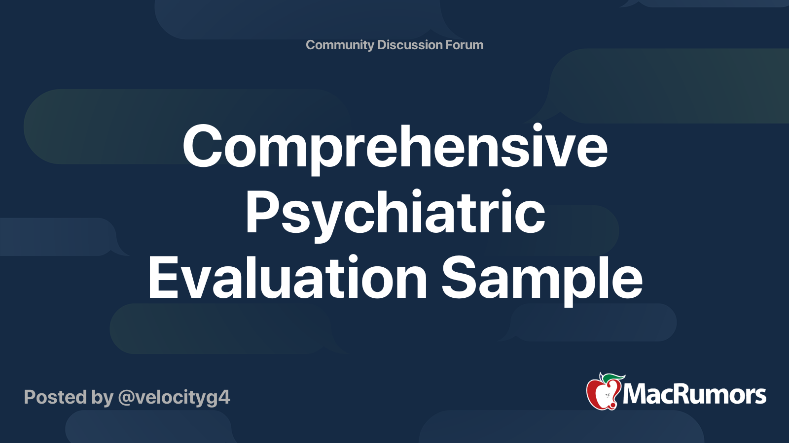 comprehensive-psychiatric-evaluation-sample-macrumors-forums