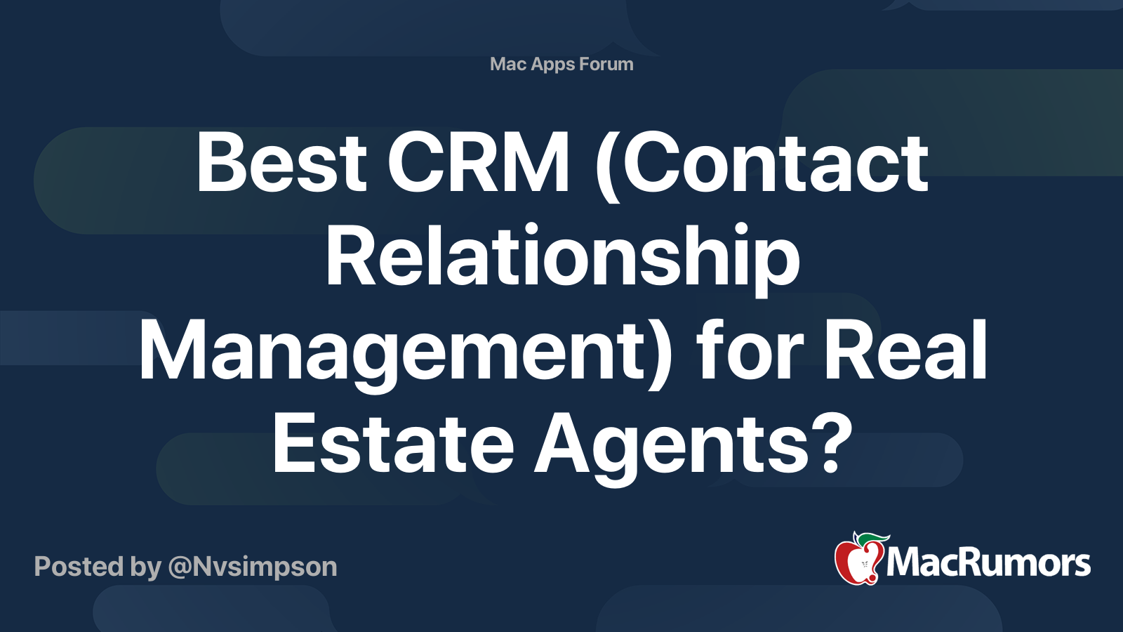 Best CRM (Contact Relationship Management) for Real Estate Agents