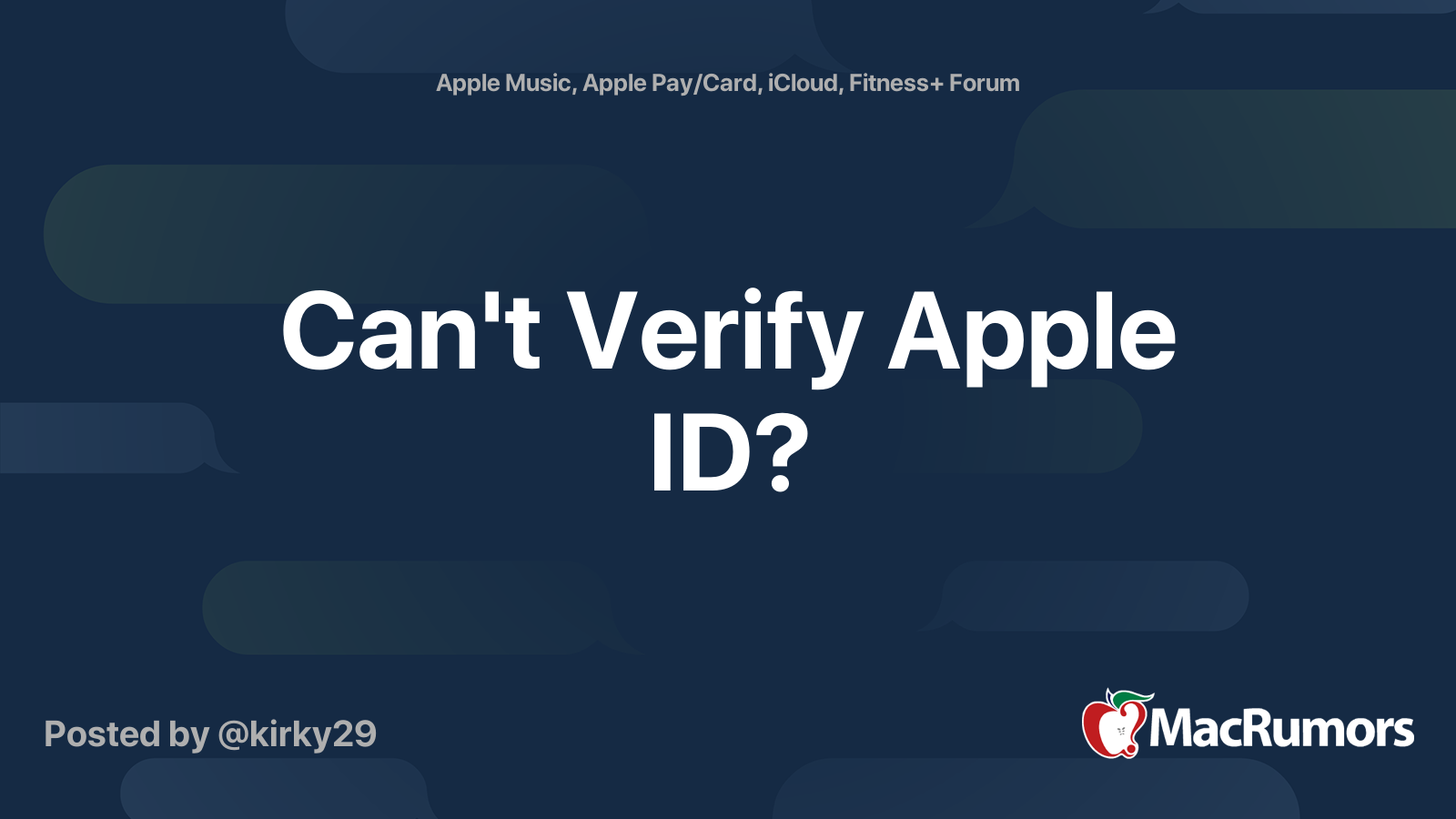 can t verify apple id because phone is broken