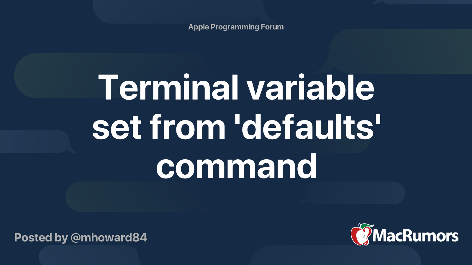 terminal-variable-set-from-defaults-command-macrumors-forums