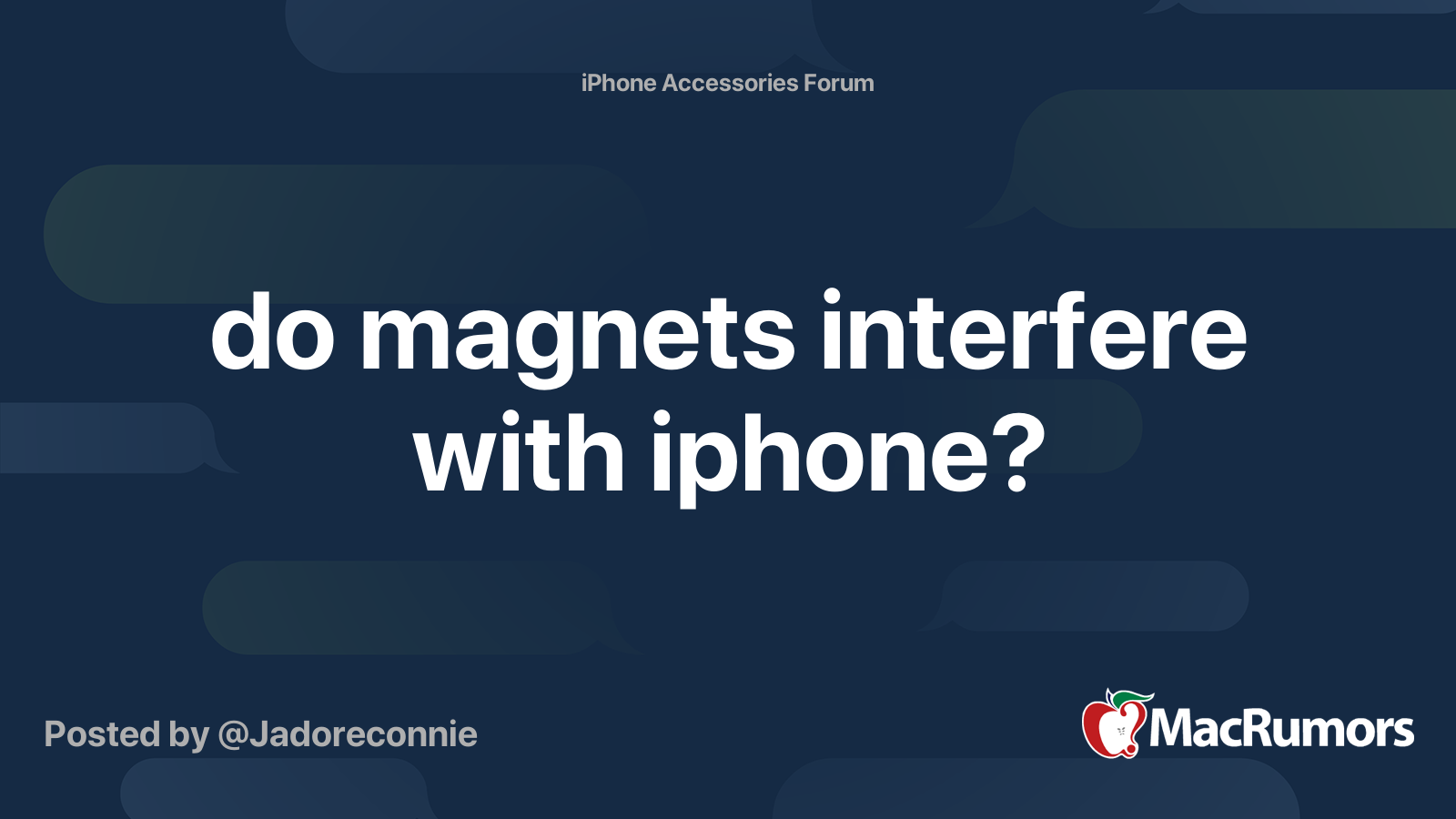 do interfere with iphone? MacRumors Forums