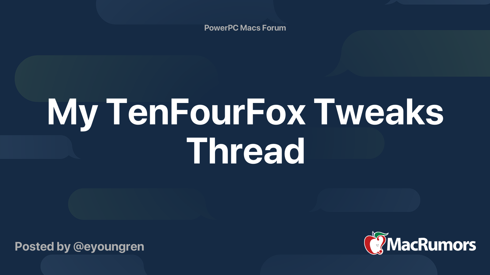 My Tenfourfox Tweaks Thread Macrumors Forums