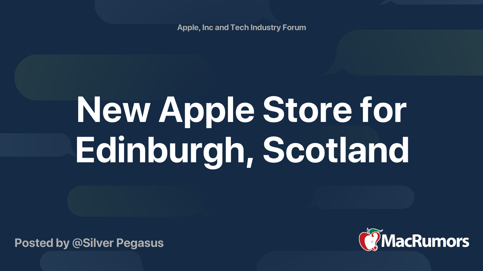New Apple Store for Edinburgh, Scotland MacRumors Forums