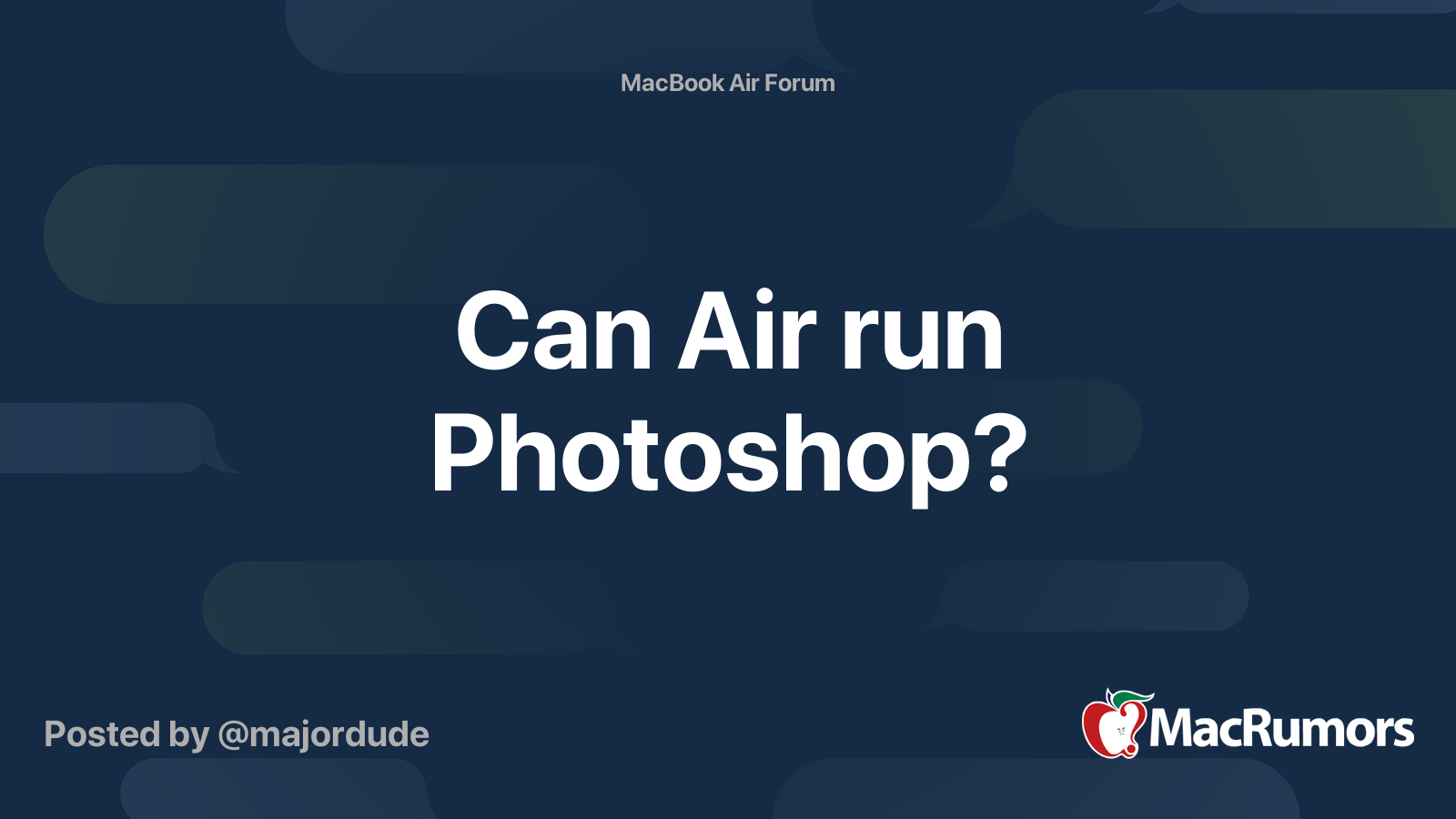 Can i use adobe photoshop on macbook air