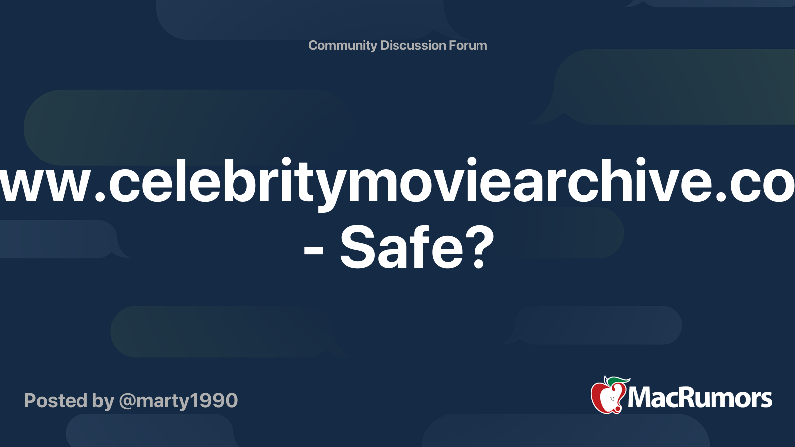 www.celebritymoviearchive.com - Safe? | MacRumors Forums