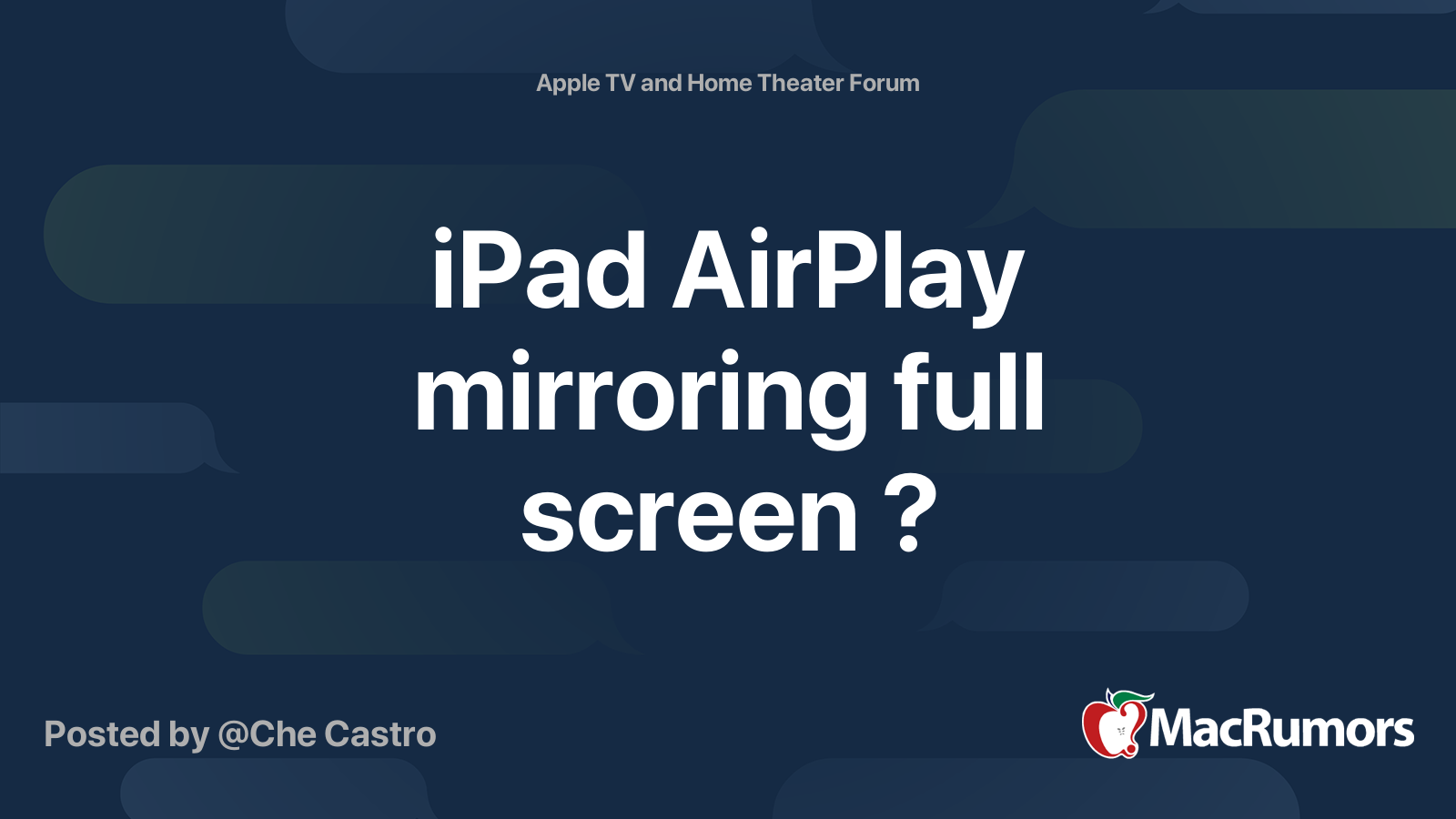 Ipad Airplay Mirroring Full Screen, Ipad Pro Apple Tv Mirroring Not Full Screen