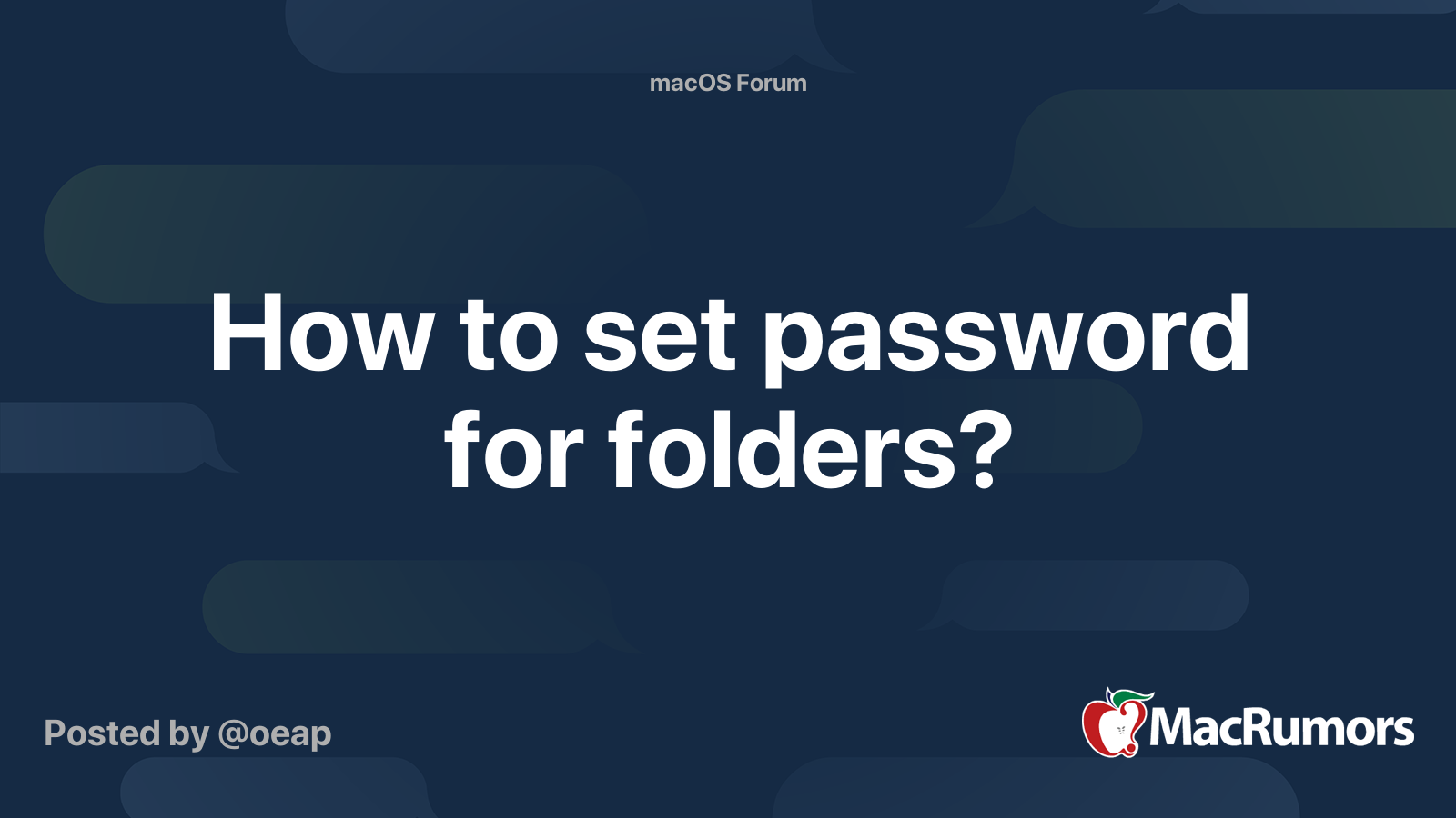 how-to-set-password-for-folders-macrumors-forums