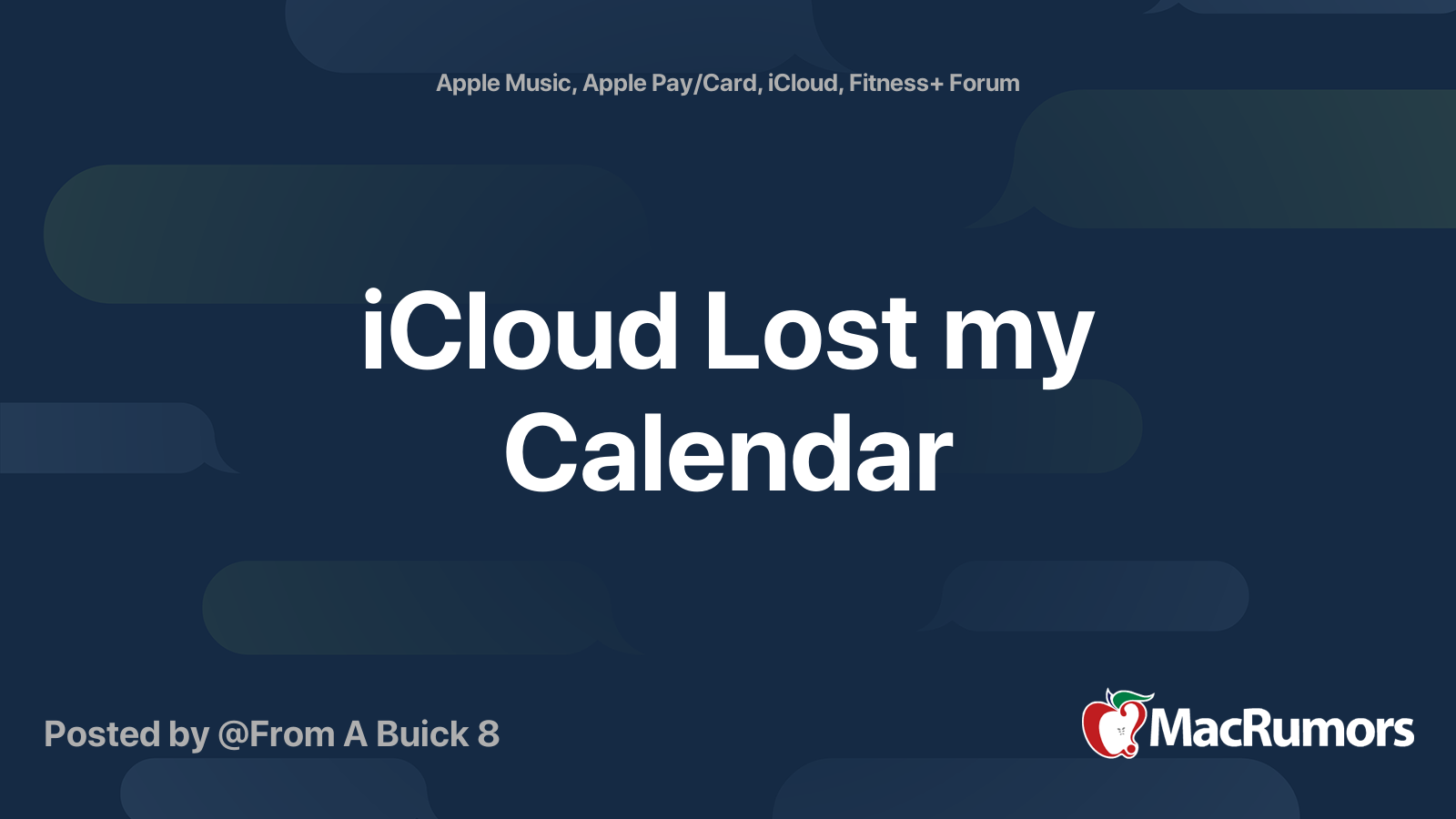 I've Lost My Calendar On My Iphone 