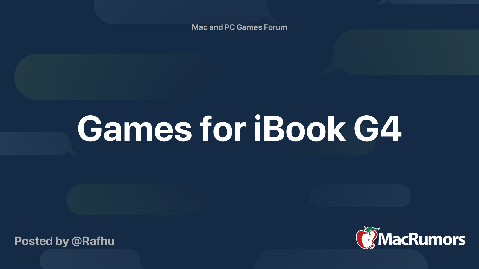 free download games for mac ibook g4